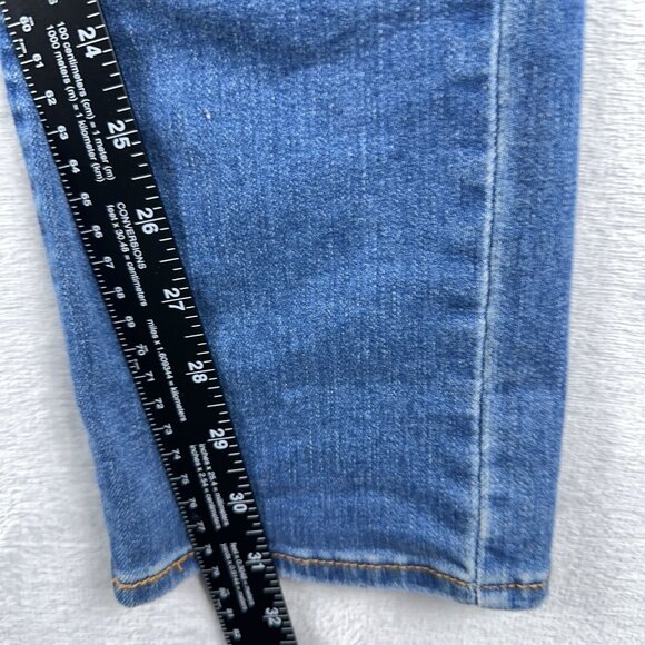 Levi Strauss & Co. 314 Shaping Straight Jeans Distressed Women's Blue Size 27 - Picture 9 of 11